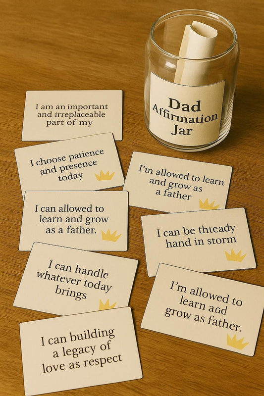 Affirmation Cards for Dads, Positive Quote Deck (Digital Download)